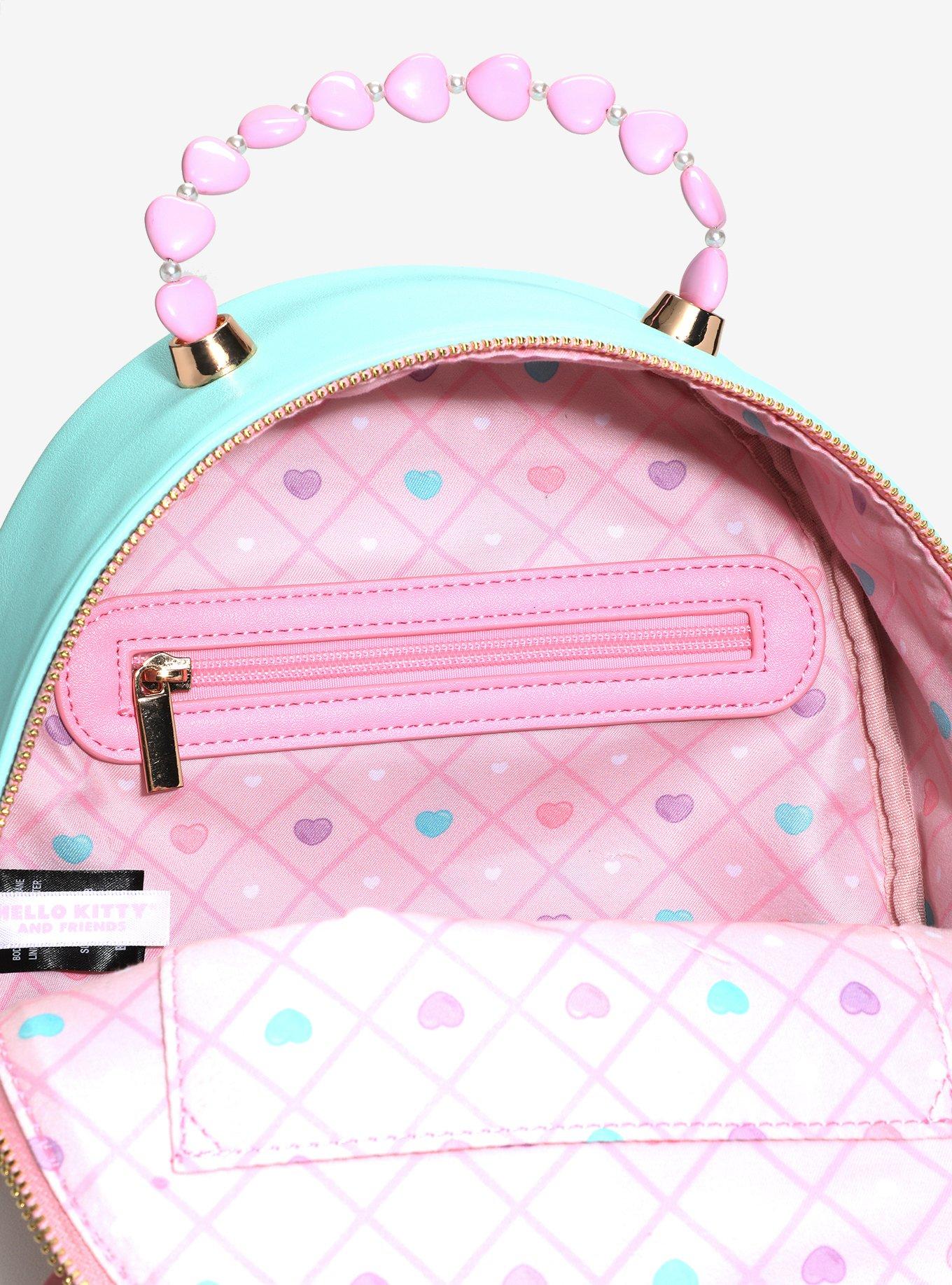 Sanrio Emo Kyun Plaid Charm Mini Backpack — BoxLunch Exclusive