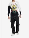 Social Collision® Animal Skull & Roses Split-Dye Long-Sleeve T-Shirt, IVORY, alternate