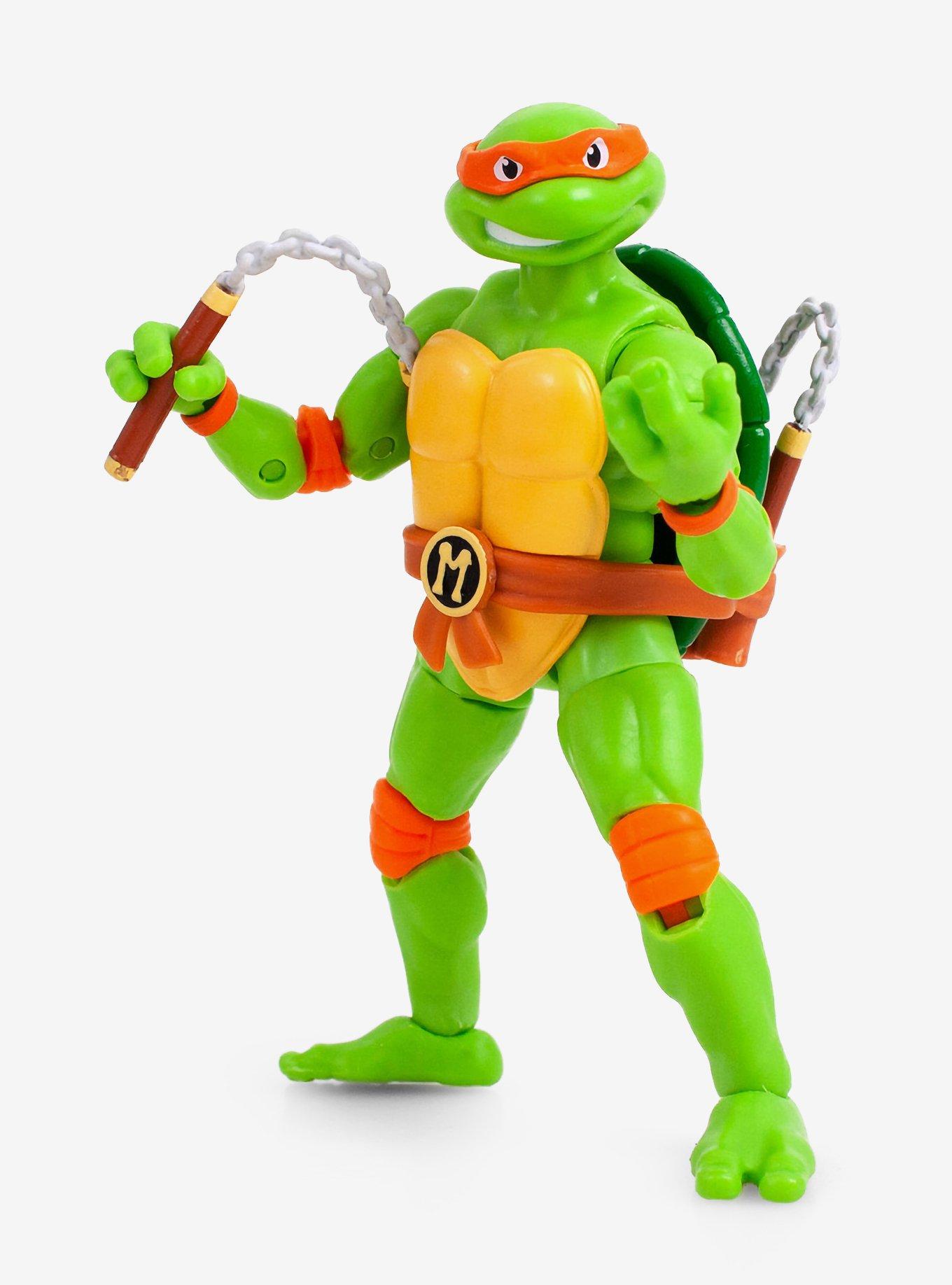 The Loyal Subjects BST AXN Teenage Mutant Ninja Turtles Michelangelo Action Figure, , hi-res