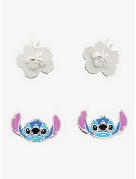 Disney Lilo & Stitch Flowers & Stitch Earring Set - BoxLunch Exclusive, , hi-res