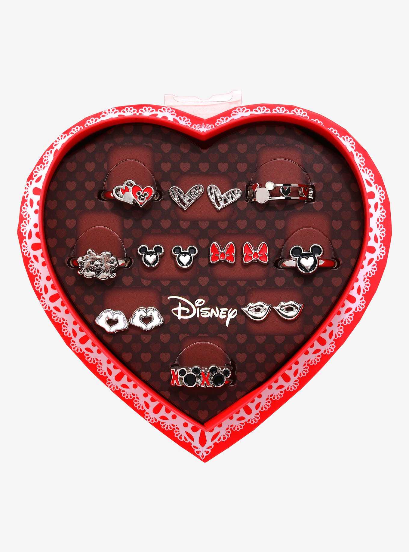 Disney Mickey & Minnie Silver Jewelry Set - BoxLunch Exclusive, , hi-res