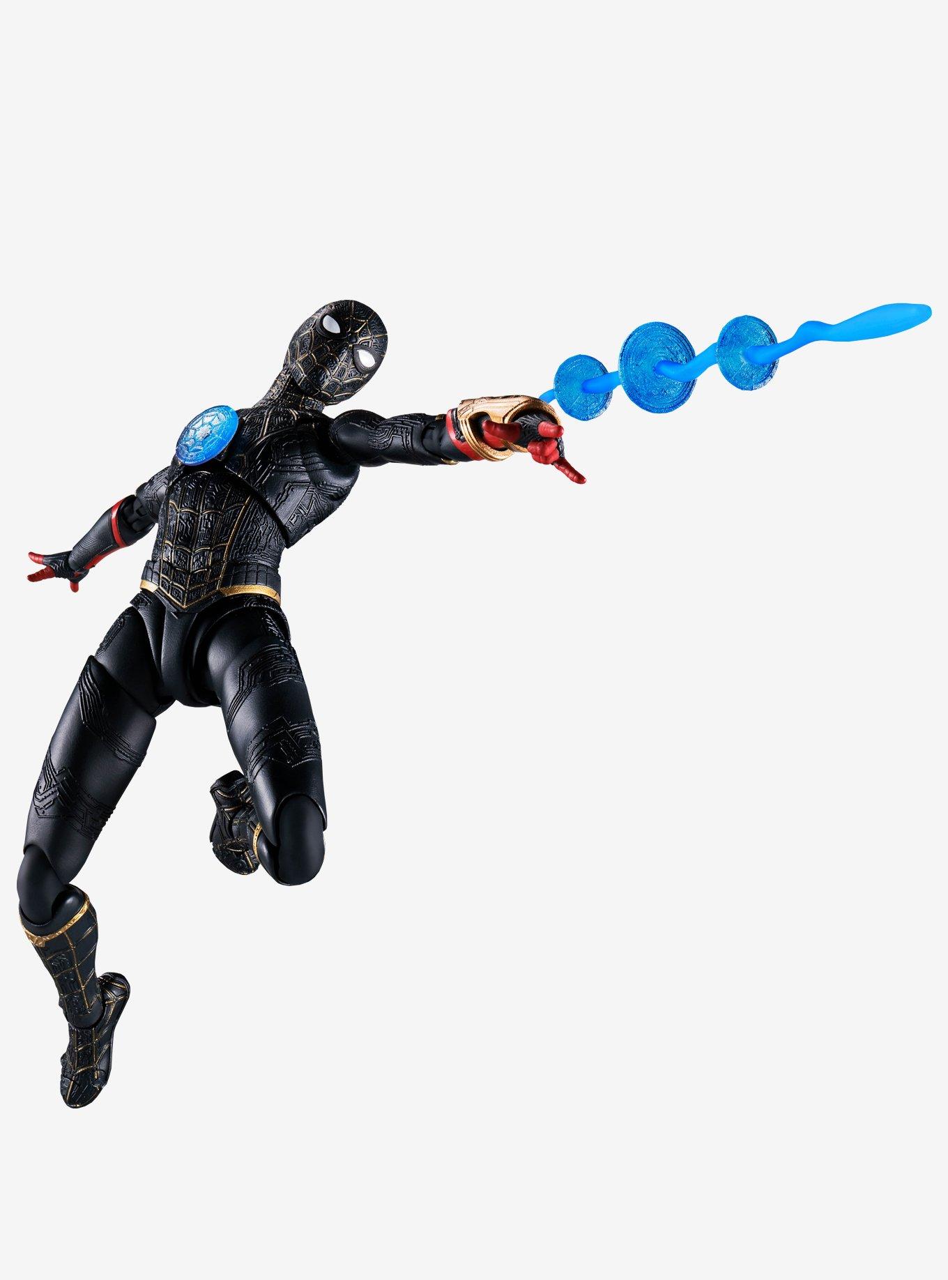 Bandai Spirits Marvel Spider-Man: No Way Home S.H.Figuarts Black & Gold Action Figure, , alternate