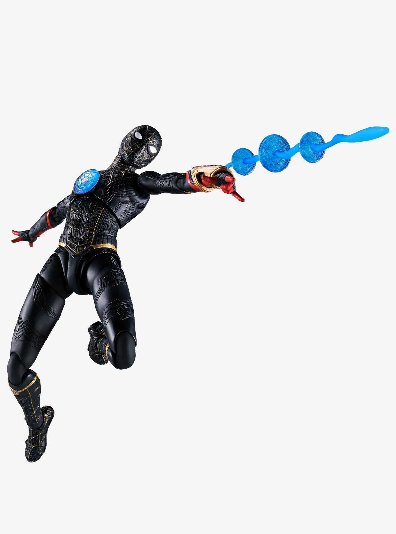 Bandai Spirits Marvel Spider-Man: No Way Home S.H.Figuarts Black & Gold Action Figure, , hi-res