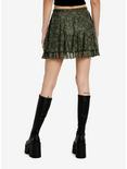 Thorn & Fable Skeleton Fairy Ruffle Mini Skirt, GREEN, alternate