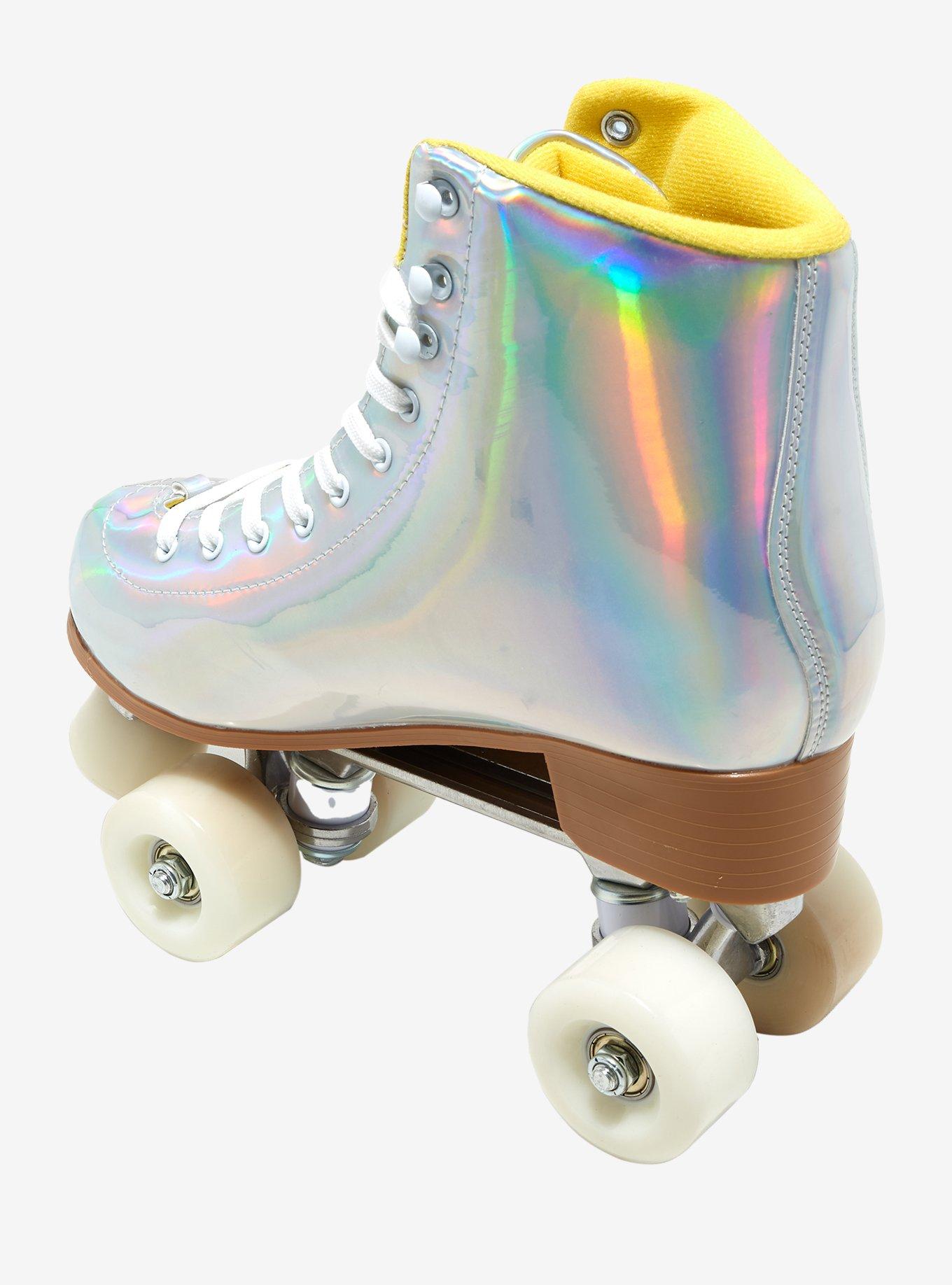 Cosmic Skates Holographic Silver Roller Skates, MULTI, alternate