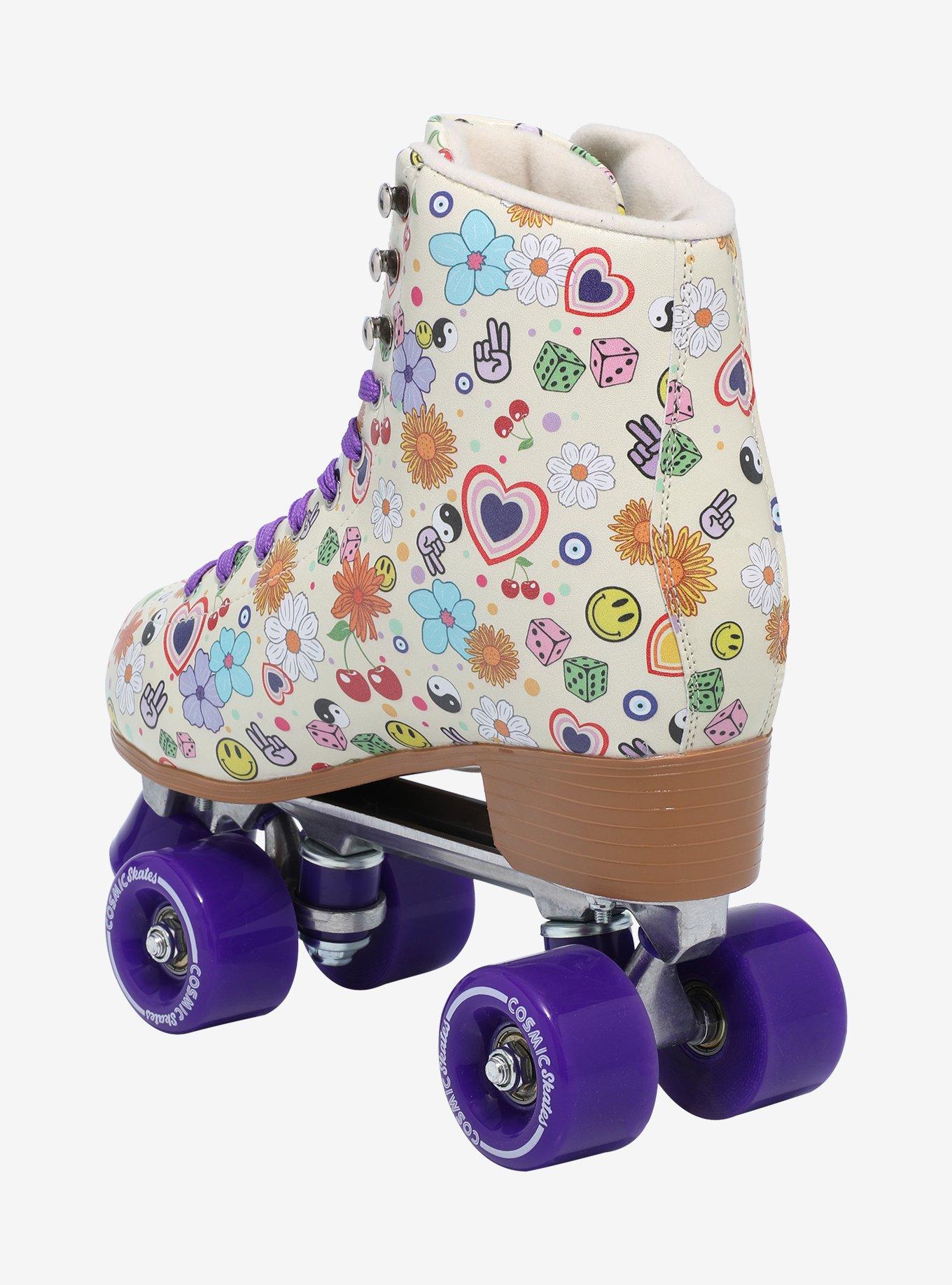 Cosmic Skates Groovy Trippy Icons Roller Skates, MULTI, alternate