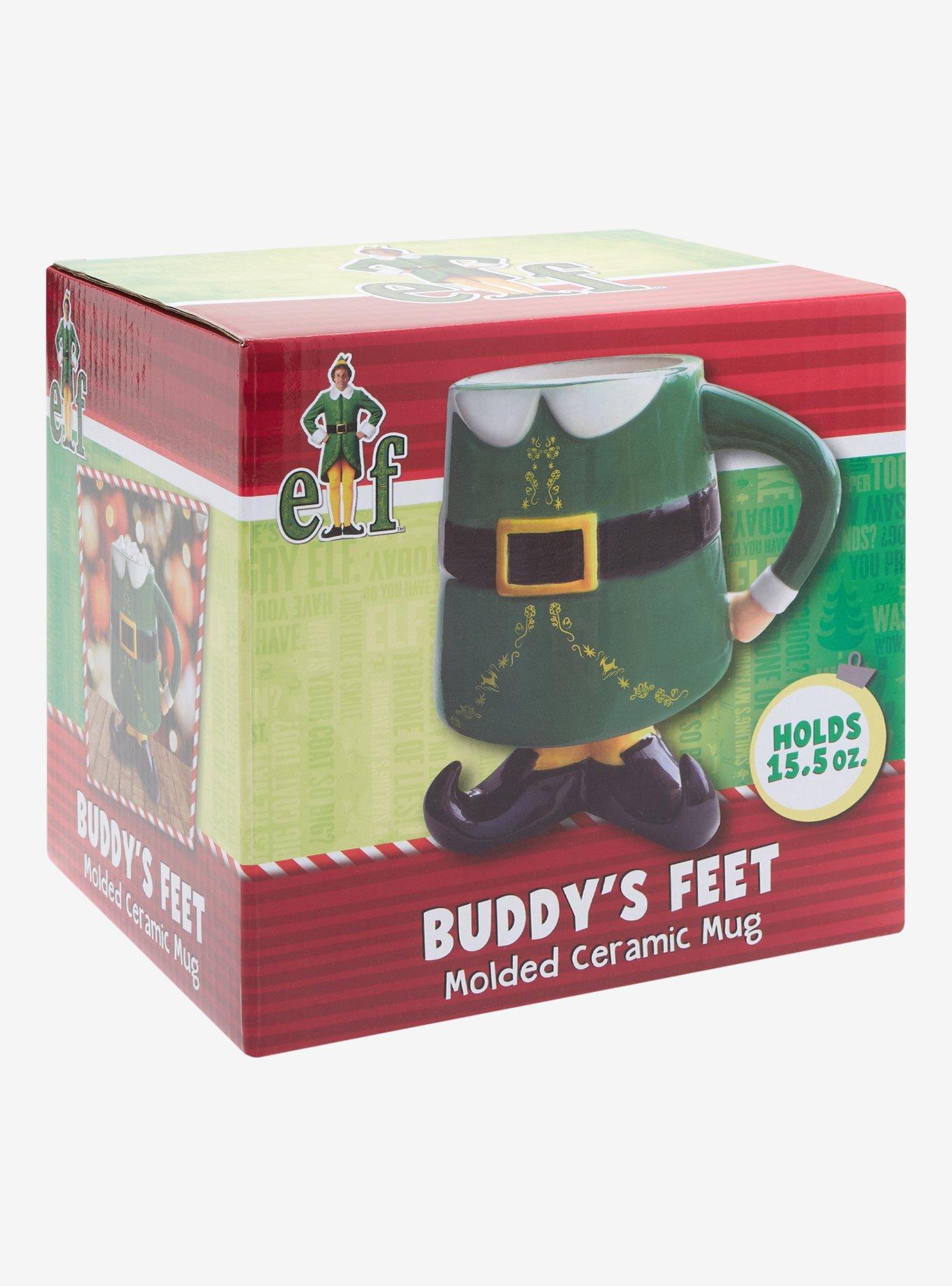 Elf Buddy's Feet Figural Ceramic Mug, , alternate