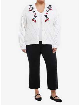 Her Universe Disney Mickey Mouse Cherry Knit Girls Cardigan Plus Size, , hi-res