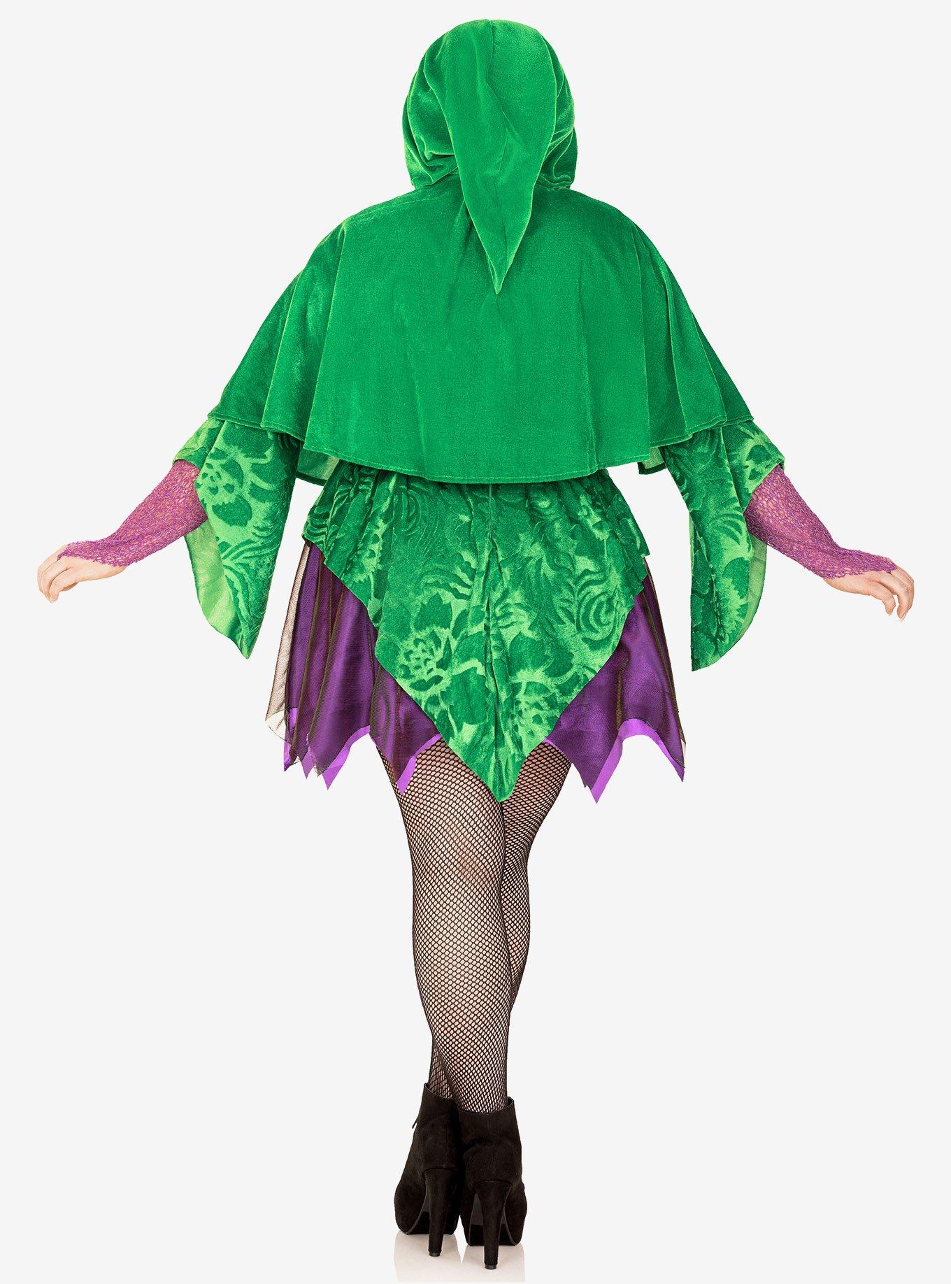 Crafty Spellcaster Costume Plus Size, GREEN, alternate