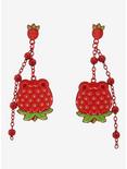 Strawberry Frog Charm Earrings - BoxLunch Exclusive, , alternate