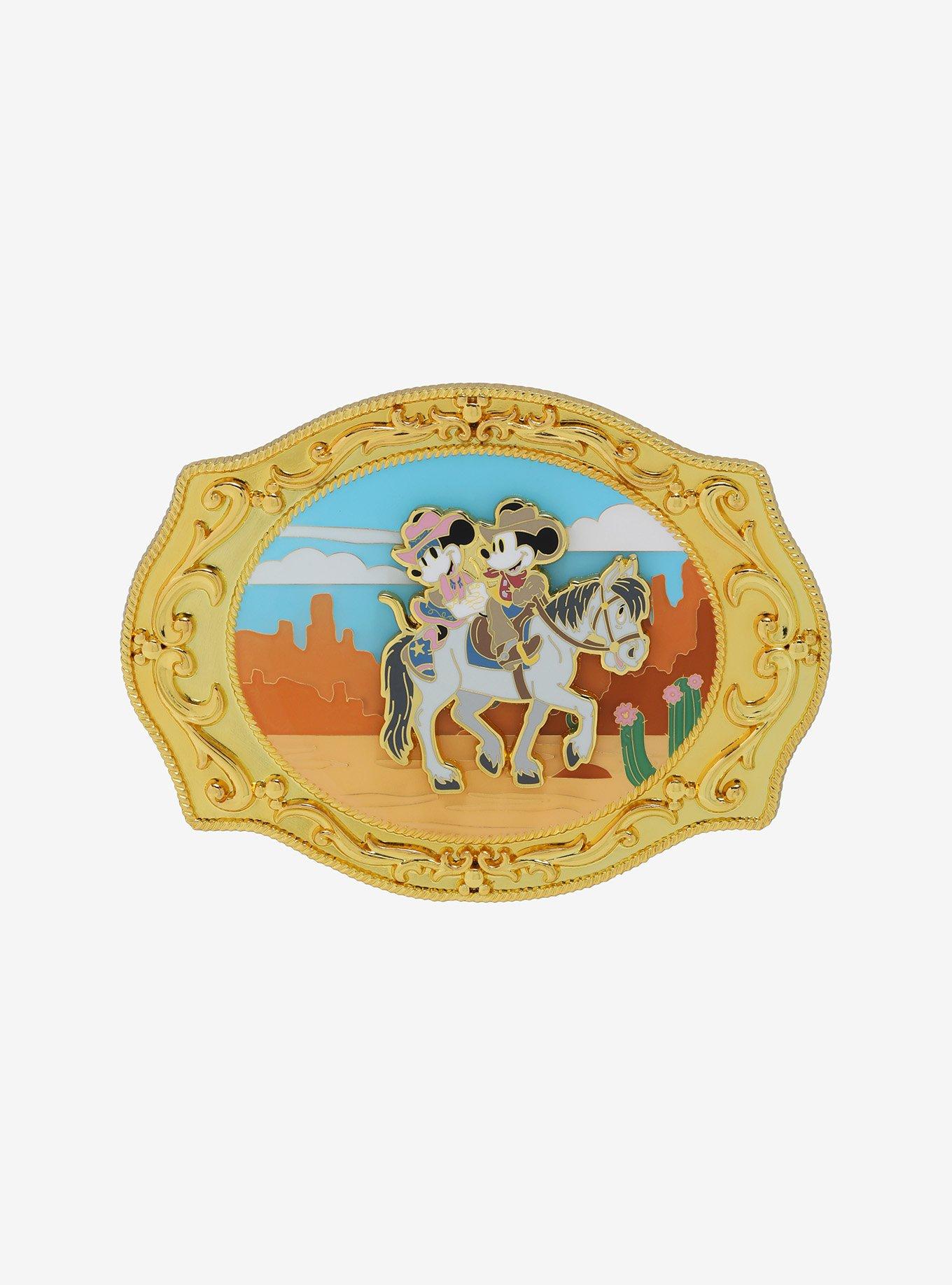 Loungefly Disney Mickey Mouse Western Buckle Limited-Edition Enamel Pin