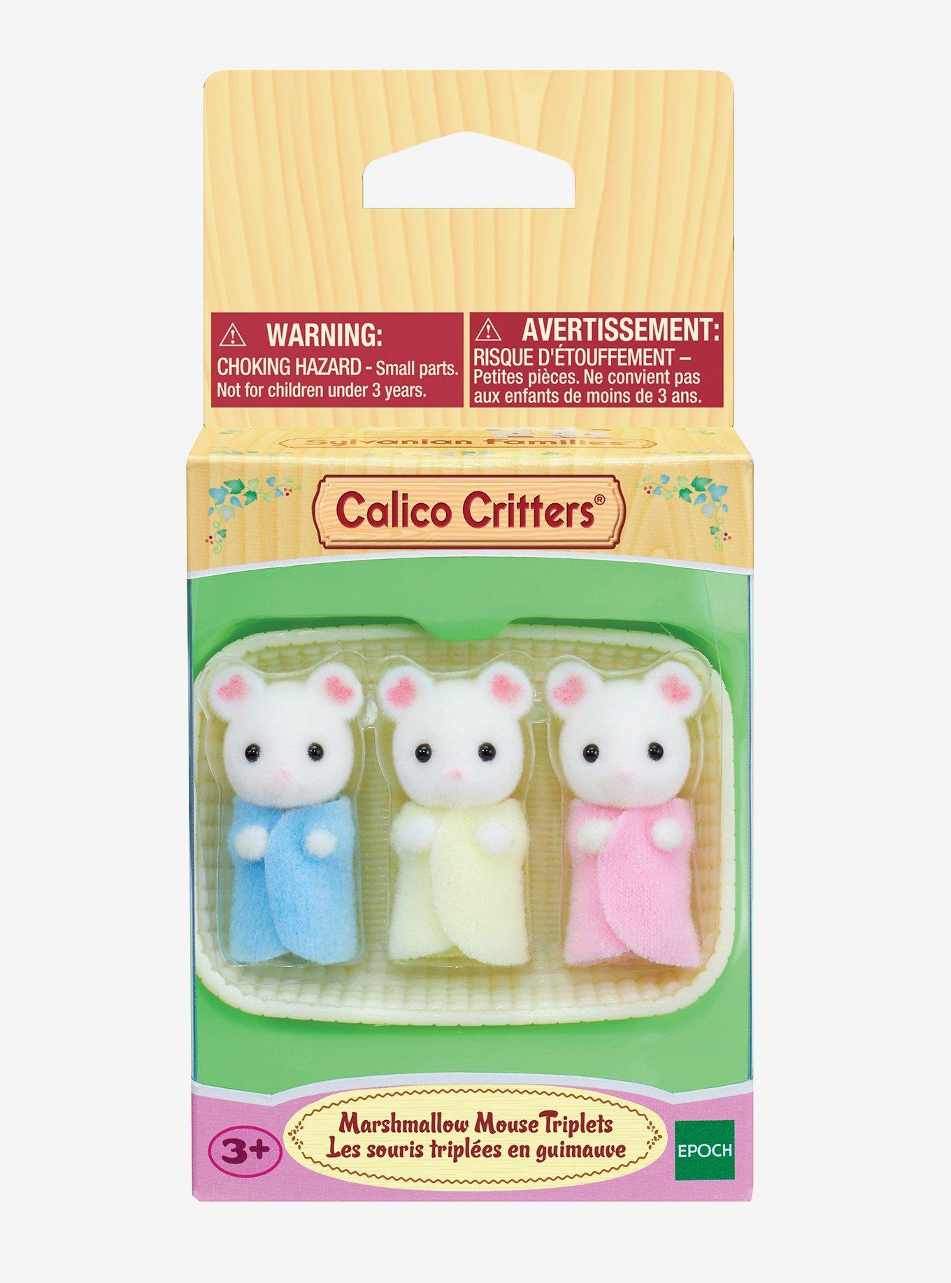 Calico Critters Marshmallow Mouse Triplets Figure Set, , hi-res