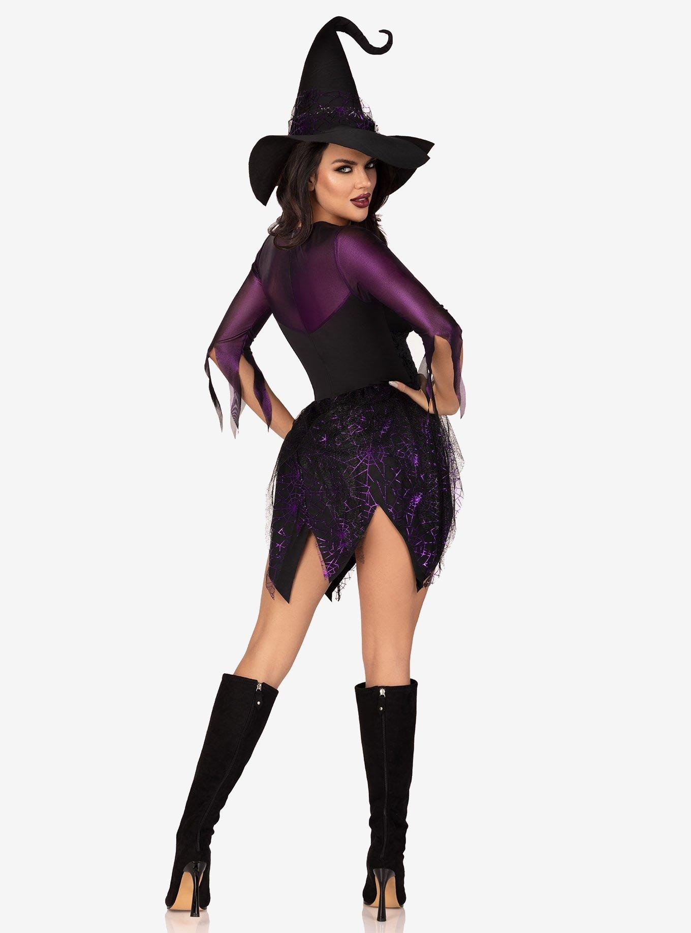 Mystical Witch Costume, PURPLE, alternate
