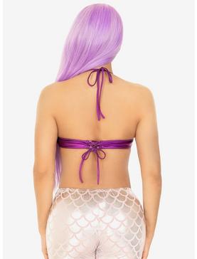 Mermaid Shell Bra Top Costume Purple, , hi-res