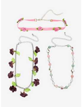 Thorn & Fable Floral Bead Choker Set, , hi-res
