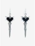Social Collision® Heart Sword Drop Earrings, , alternate