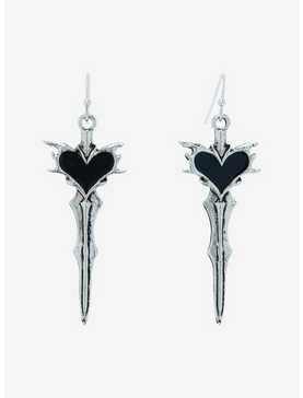 Social Collision® Heart Sword Drop Earrings, , hi-res