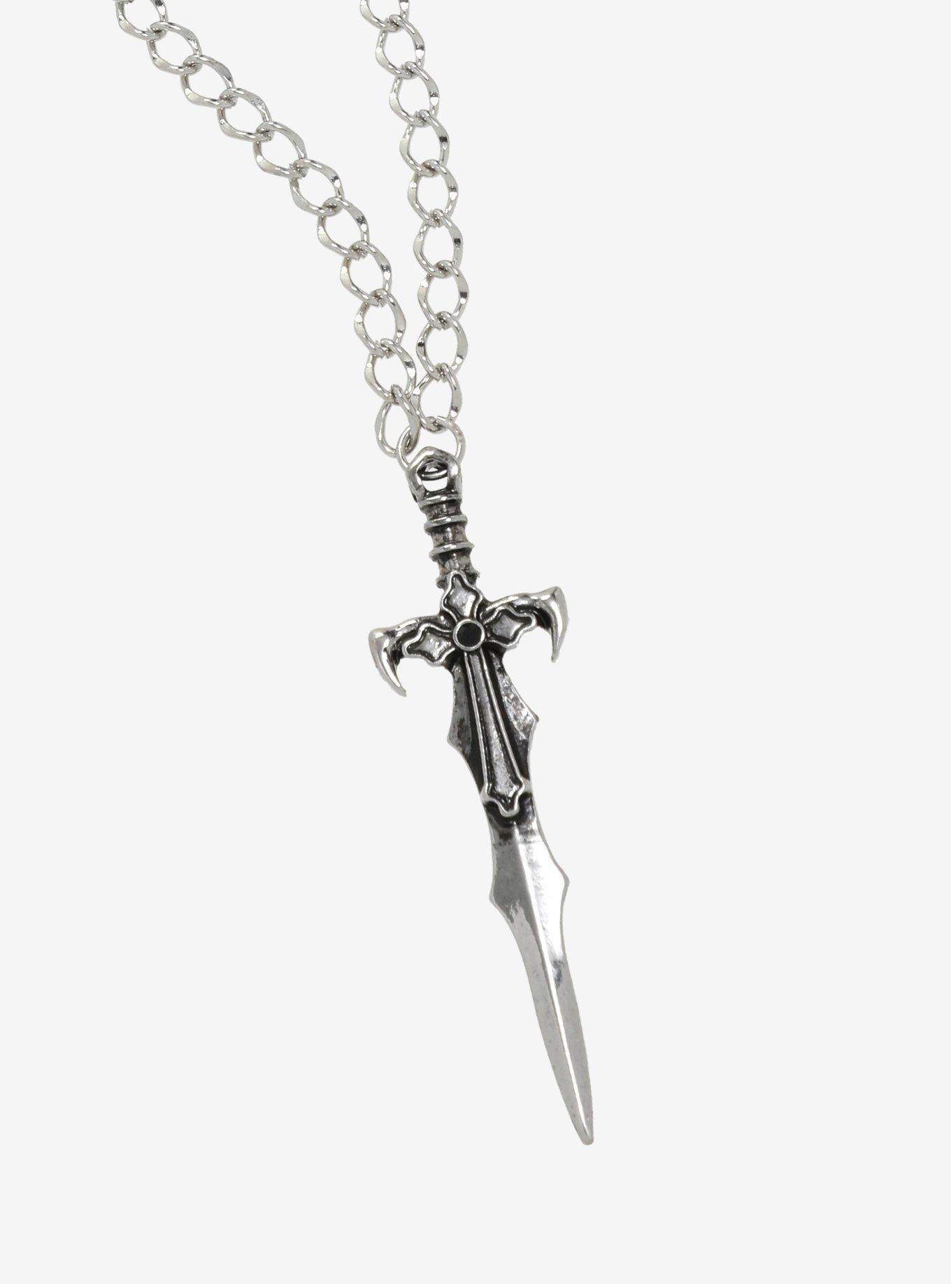 Social Collision Sword Pendant Necklace, , alternate
