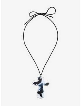 Social Collision® Floral Cross Cord Necklace, , hi-res