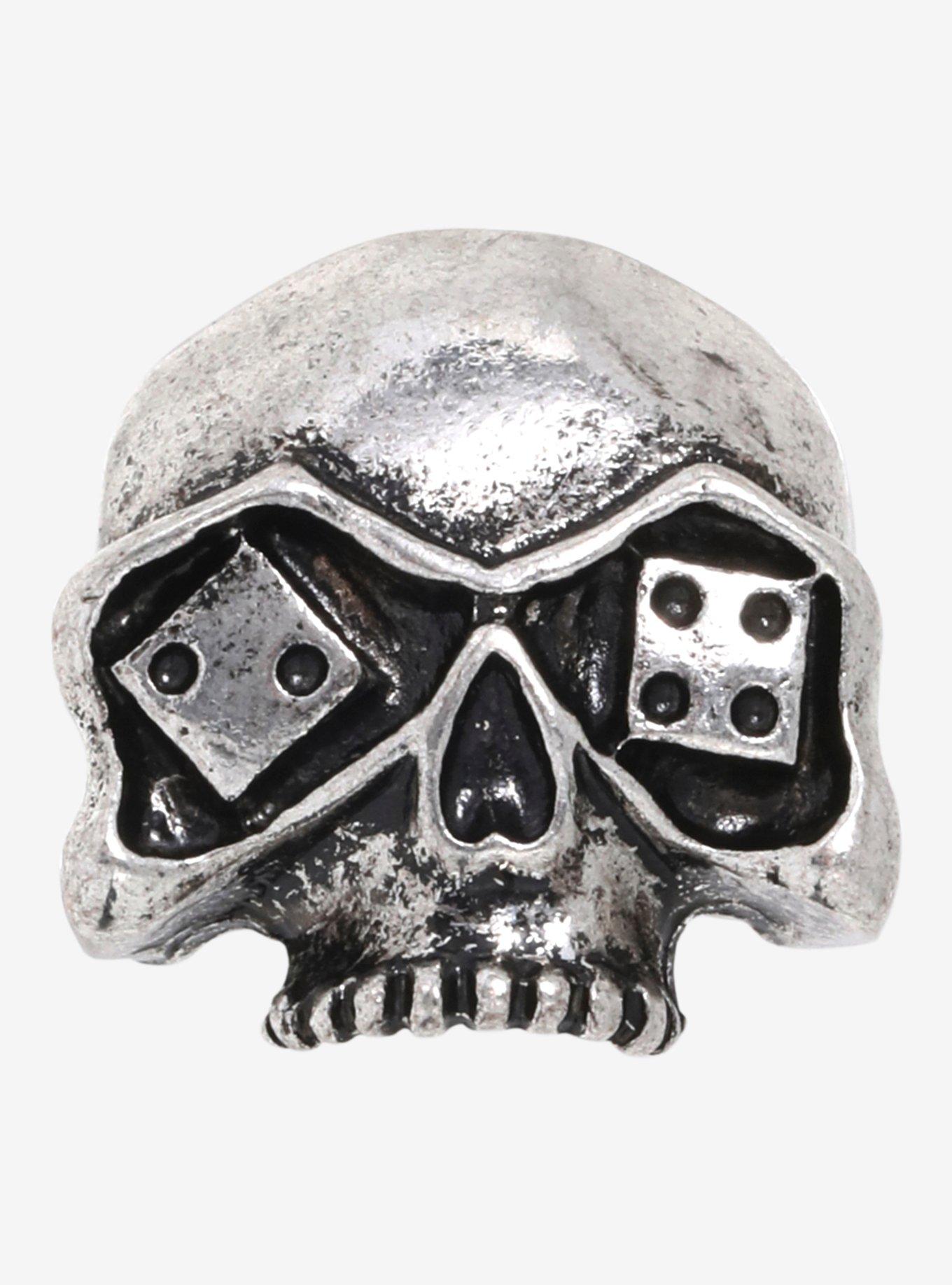 Social Collision&reg; Skull Dice Eyes Ring, , alternate
