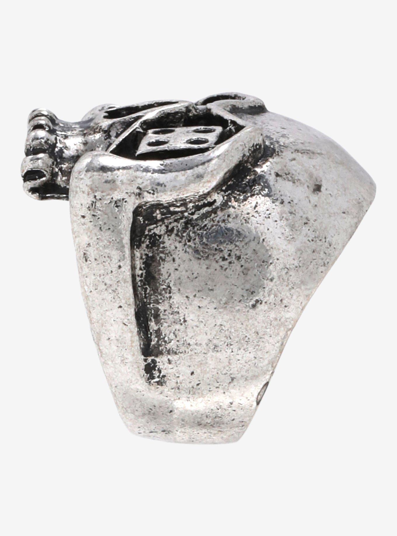 Social Collision&reg; Skull Dice Eyes Ring, , alternate