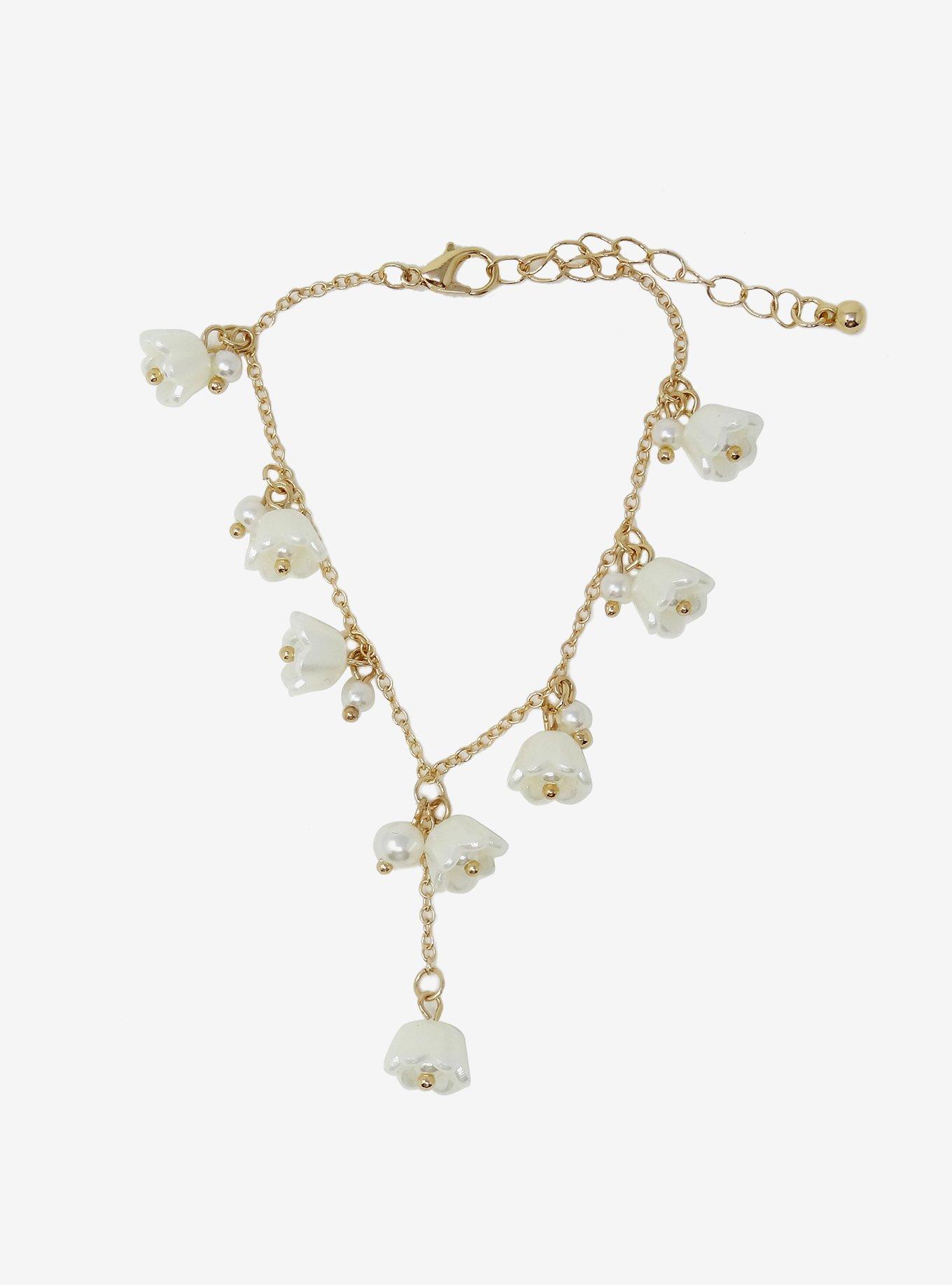 Thorn & Fable Flowers Charm Bracelet, , alternate