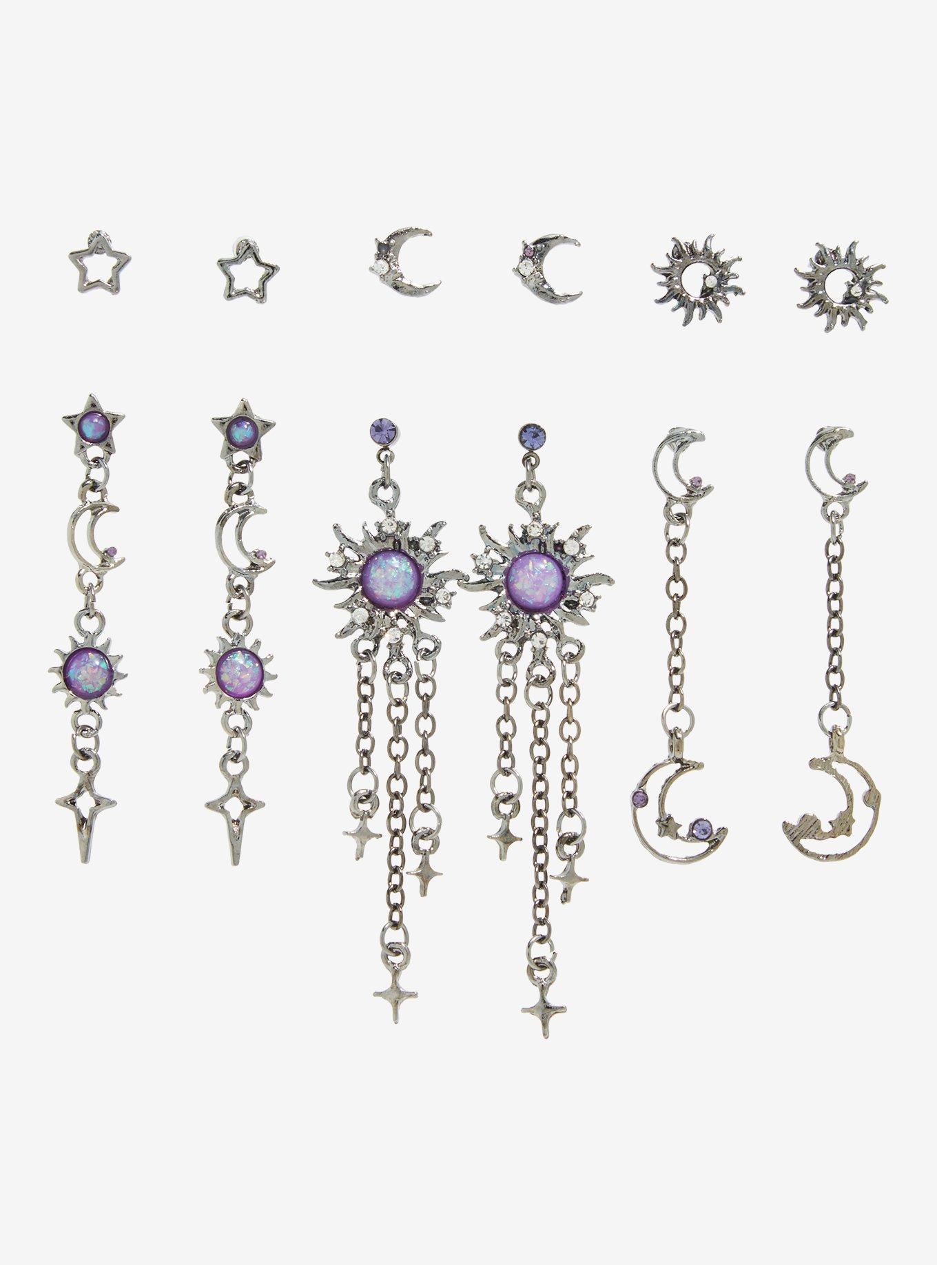 Cosmic Aura Celestial Opal Earring Set, , alternate