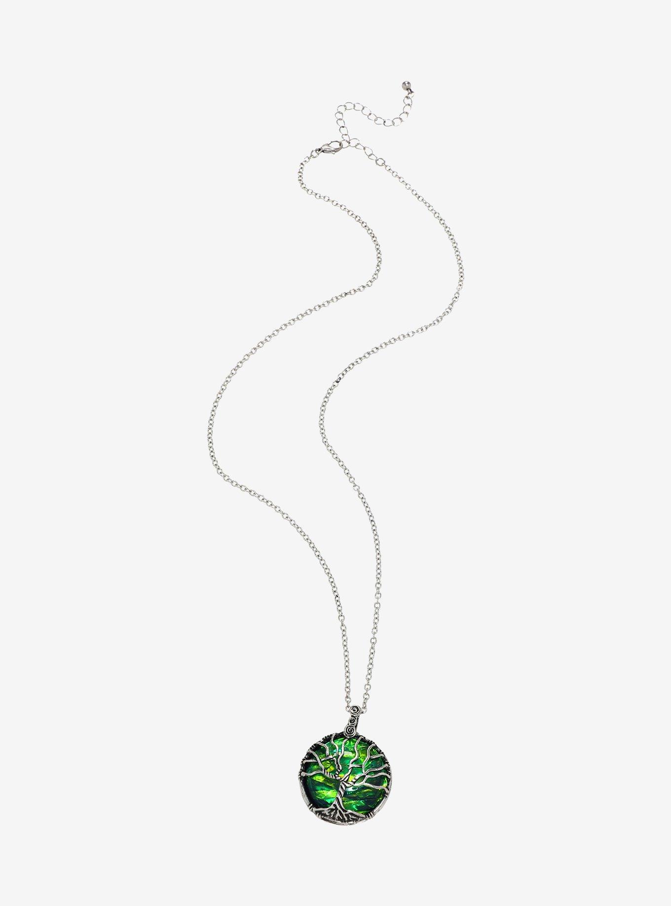 Cosmic Aura Tree Of Life Opalescent Pendant Necklace, , alternate
