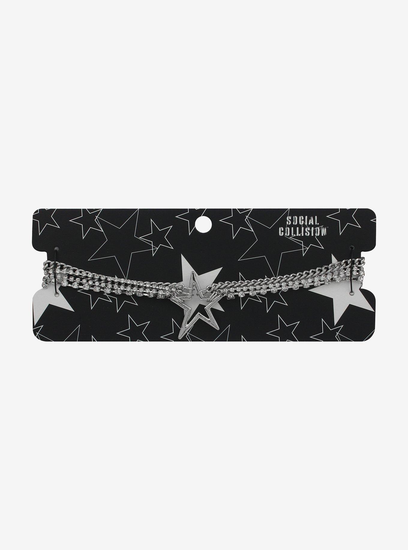 Social Collision Star Chain Choker, , alternate