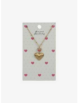 Sweet Society Gold Heart Pendant Necklace, , hi-res