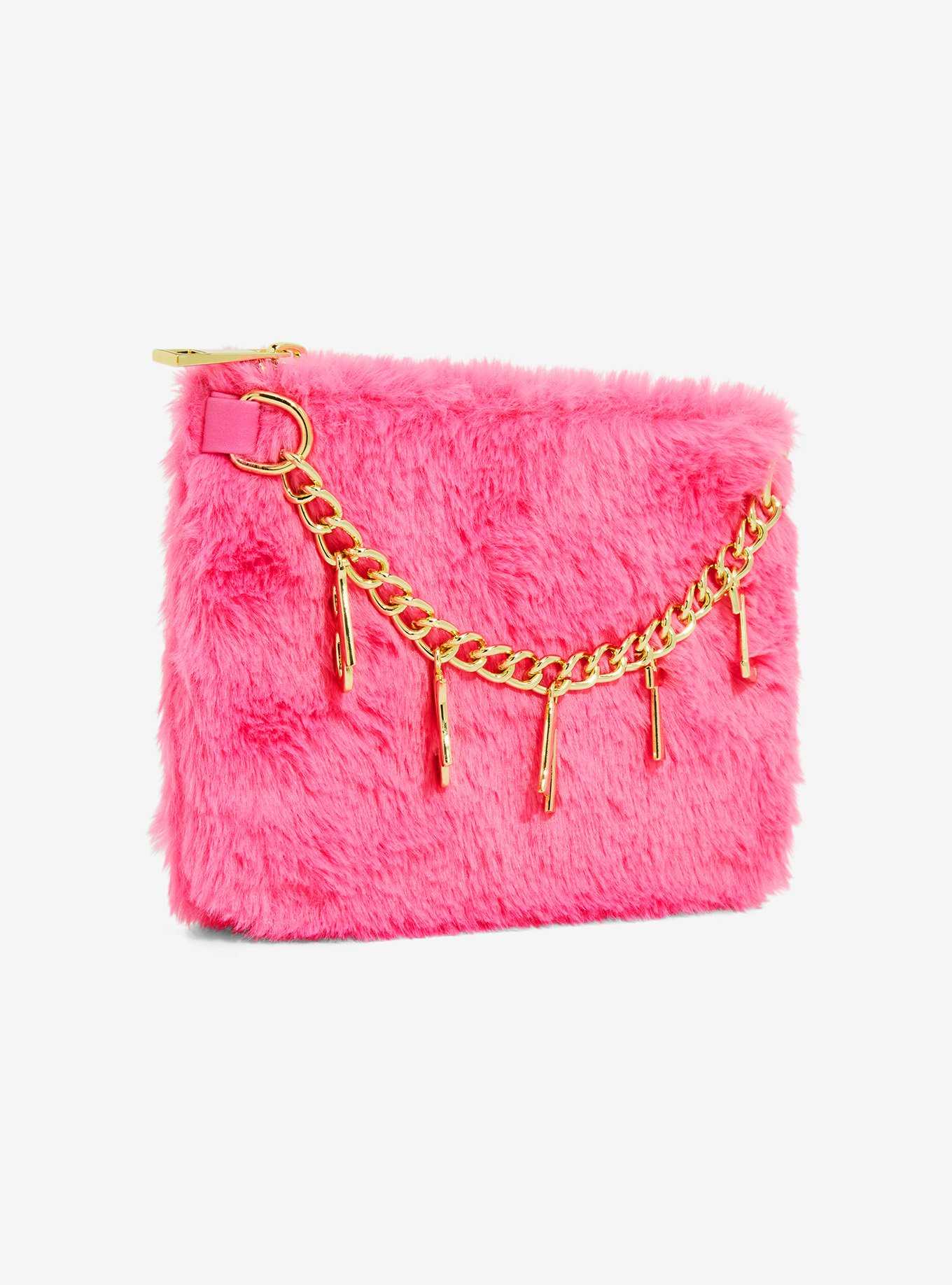 Bratz Pink Faux Fur Chain Pouch, , hi-res