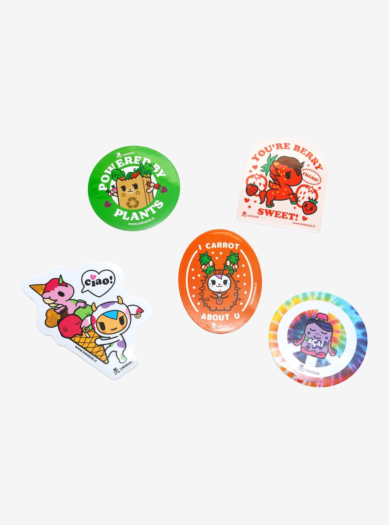Tokidoki Veggie Fruit Characters Sticker Set, , alternate