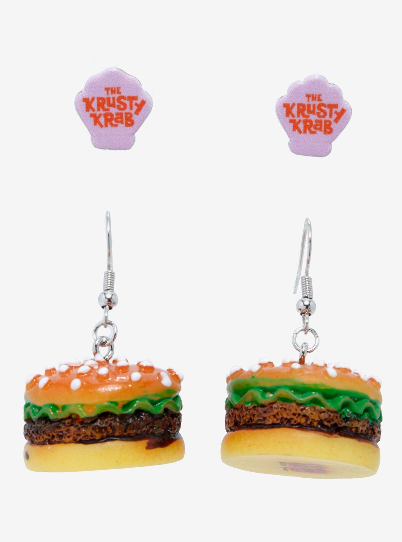 SpongeBob SquarePants Krusty Krab Earring Set, , alternate