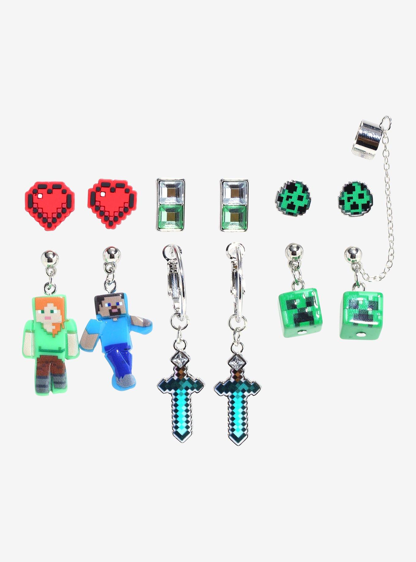 Minecraft Icon Earring Set, , alternate