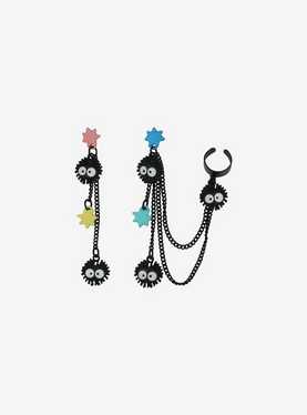 Studio Ghibli Spirited Away Soot Sprite Cuff Earring Set, , hi-res