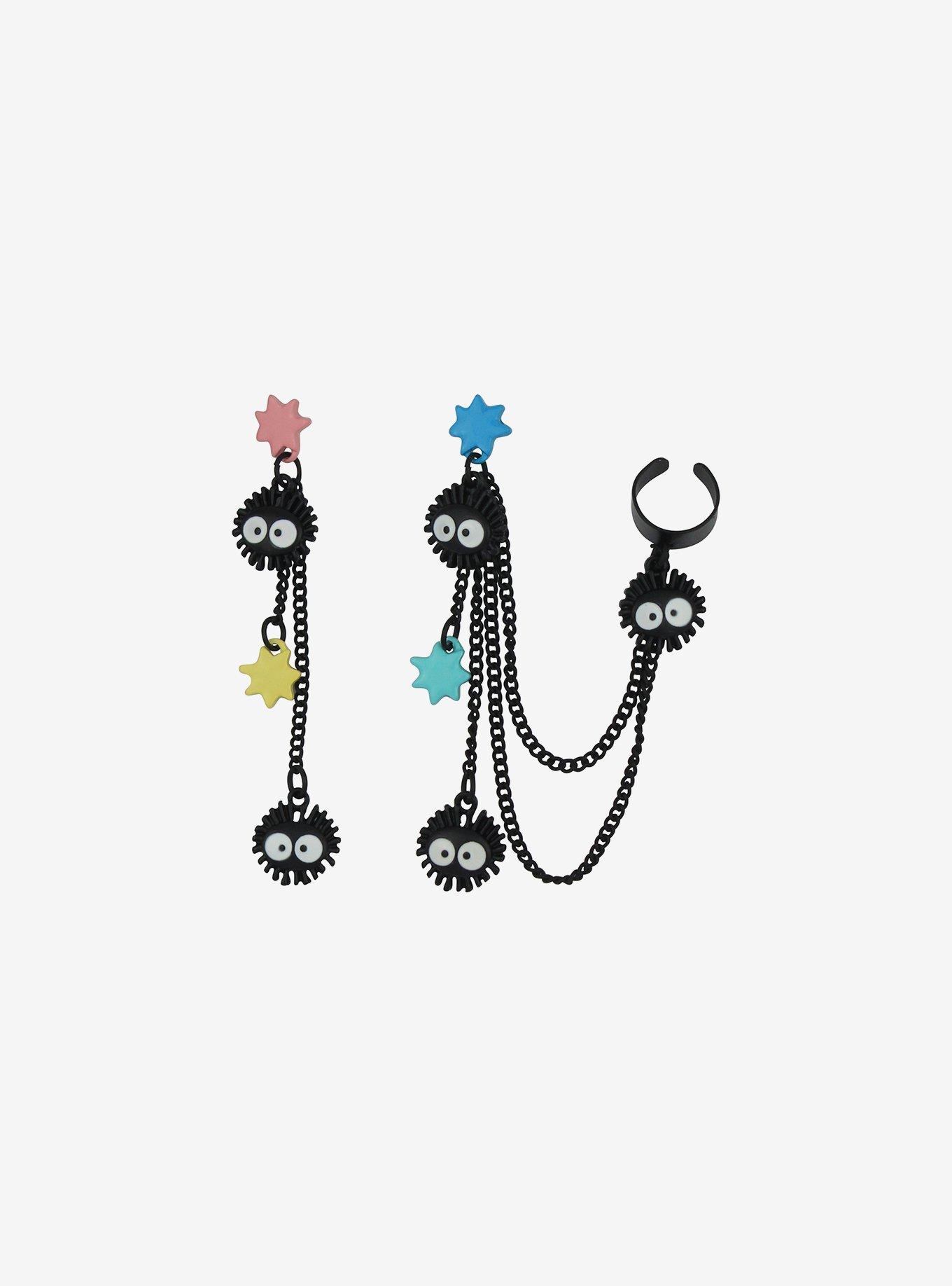 Studio Ghibli Spirited Away Soot Sprite Cuff Earring Set, , alternate