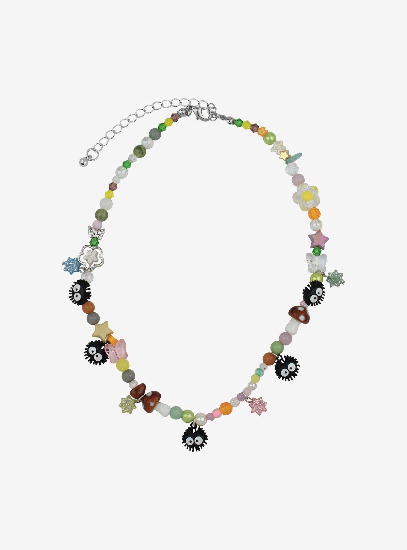 Studio Ghibli Spirited Away Soot Sprites Beaded Necklace, , alternate
