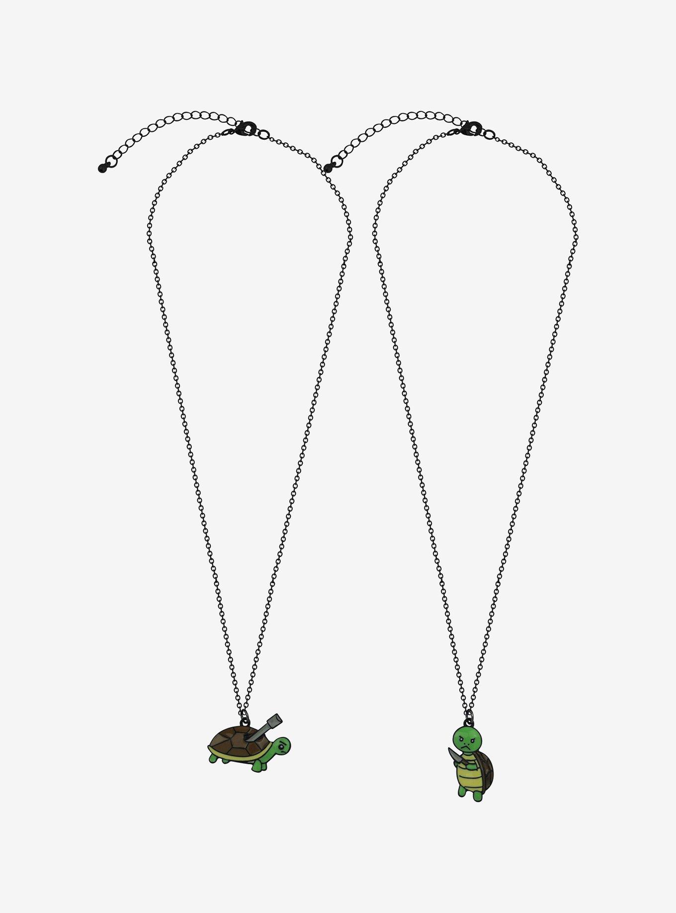Turtles With Weapons Best Friend Necklace Set, , alternate