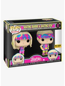 Funko Barbie Pop! Movies Skating Barbie & Skating Ken Vinyl Figure Set Hot Topic Exclusive, , hi-res