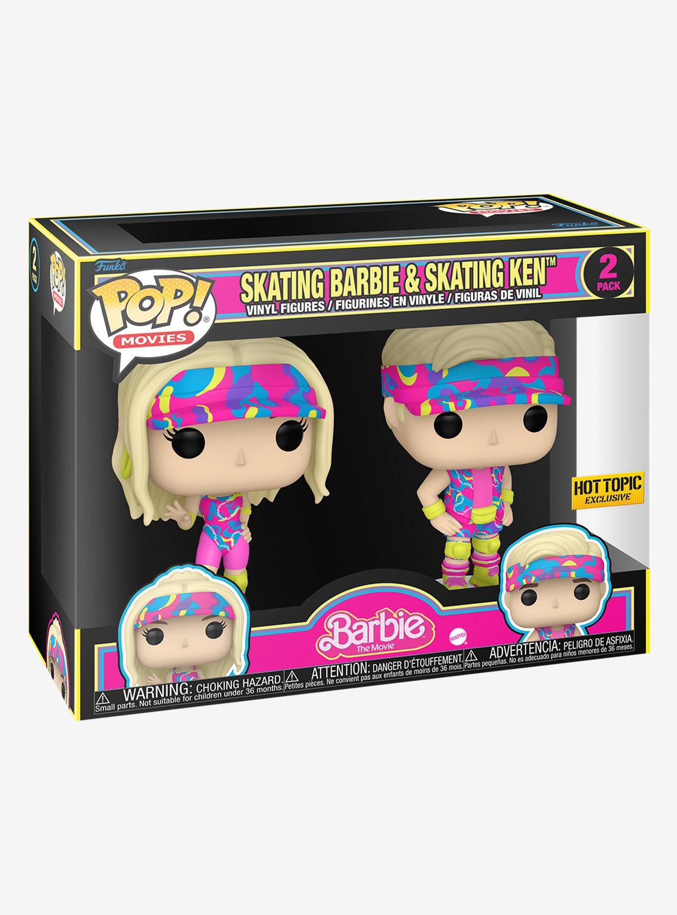 Funko Barbie Pop! Movies Skating Barbie & Skating Ken Vinyl Figure Set Hot Topic Exclusive, , alternate