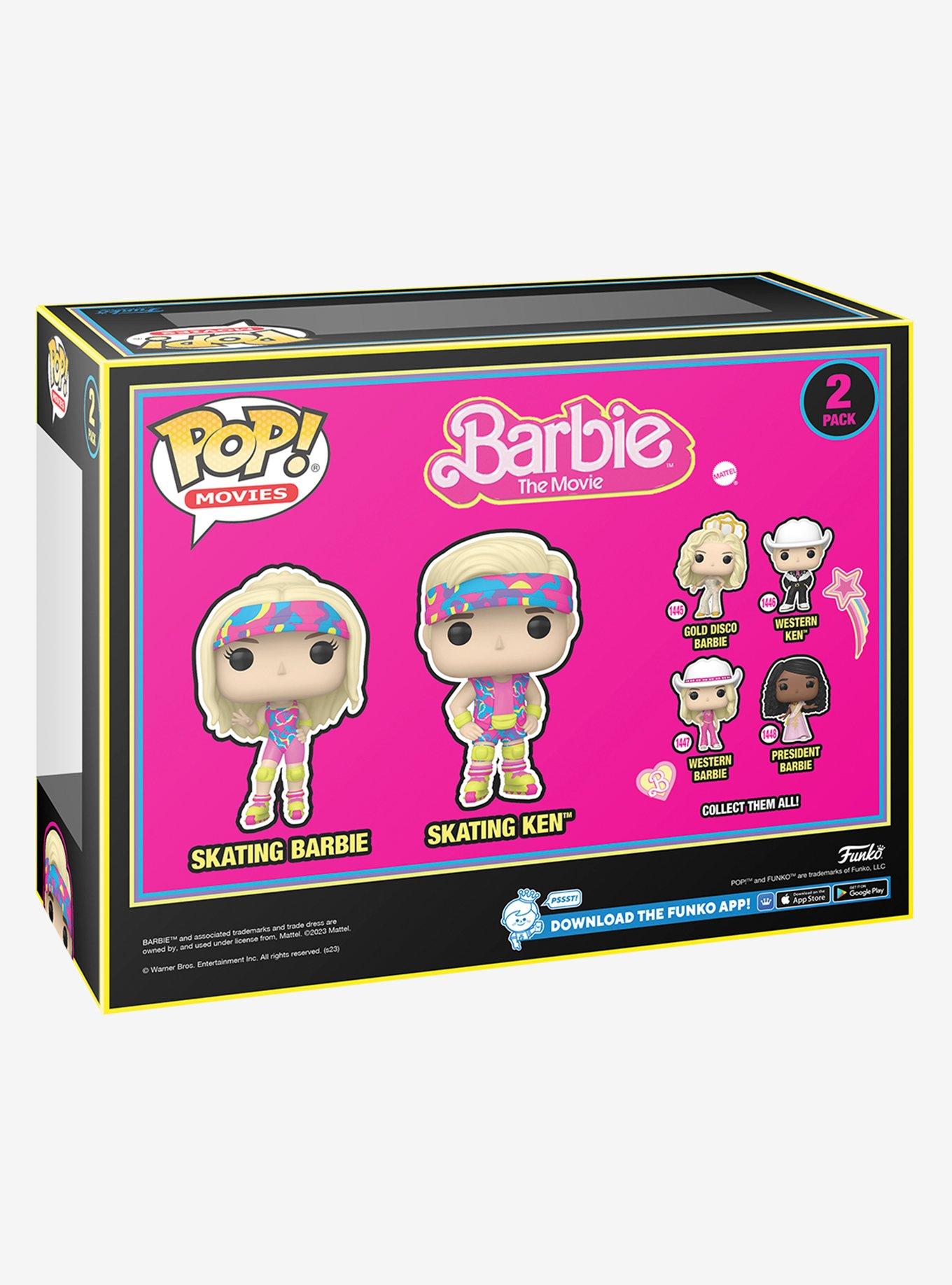 Funko Barbie Pop! Movies Skating Barbie & Skating Ken Vinyl Figure Set Hot Topic Exclusive, , alternate