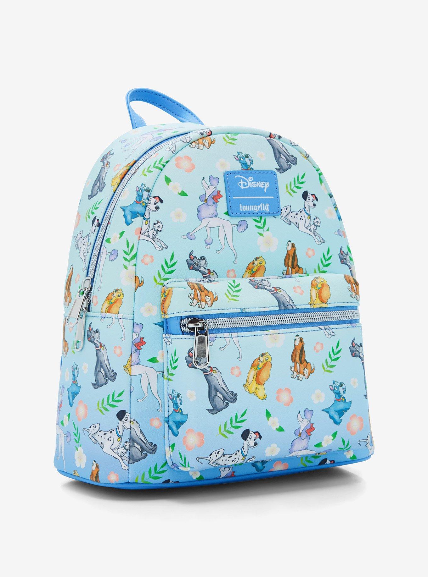 Loungefly Disney Dogs Floral Mini Backpack, , alternate