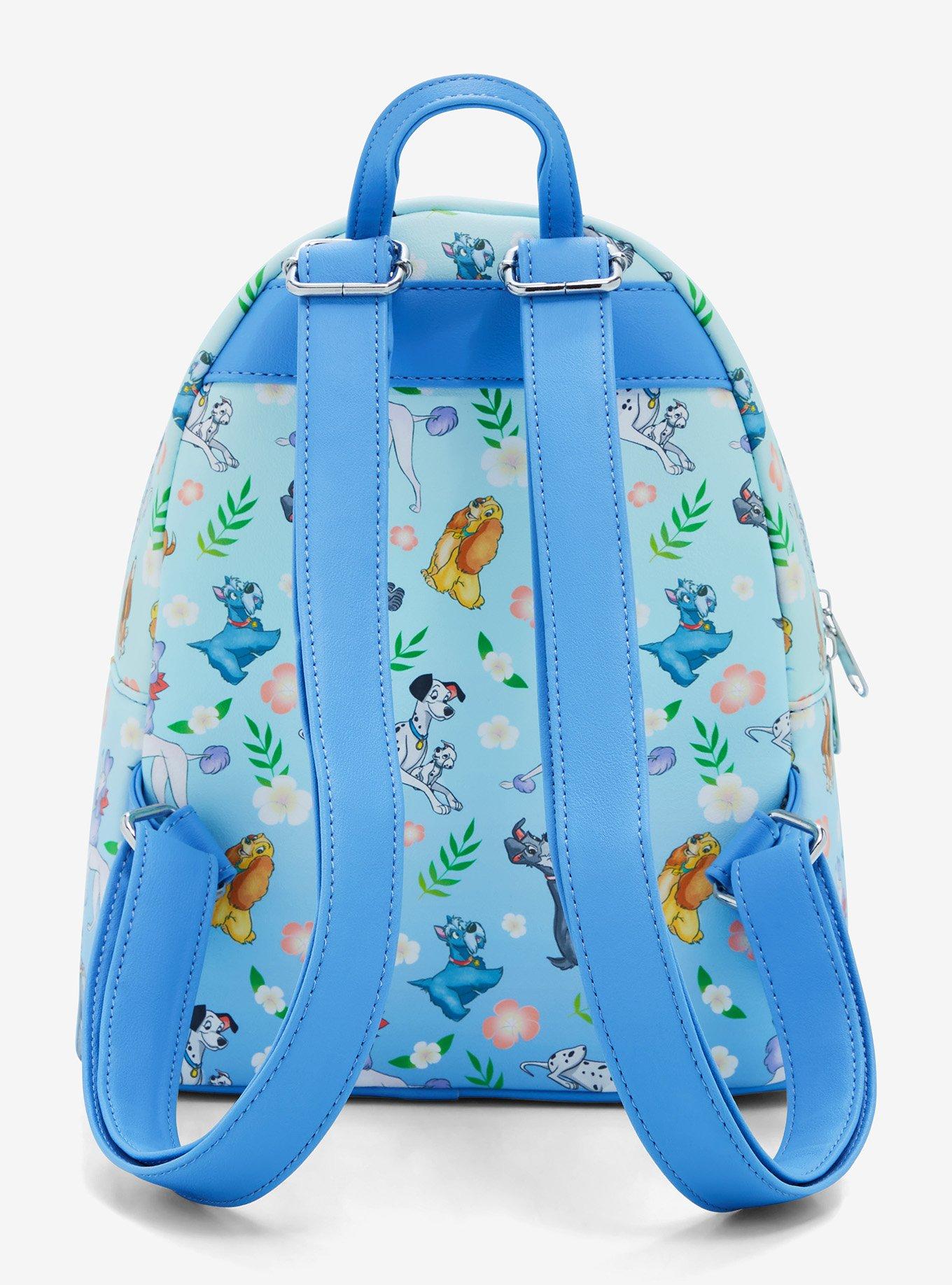 Loungefly Disney Dogs Floral Mini Backpack, , alternate
