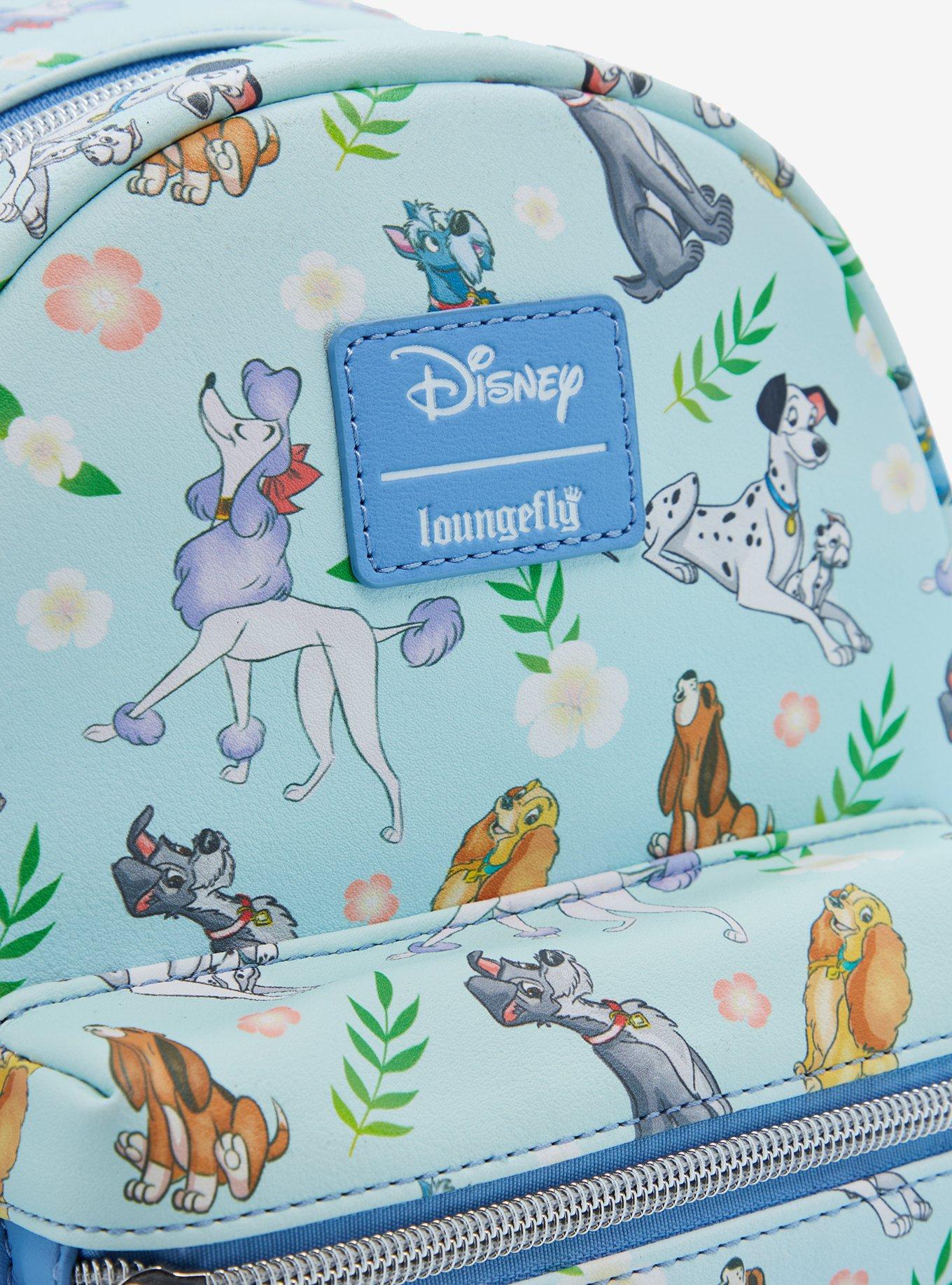 Loungefly Disney Dogs Floral Mini Backpack, , alternate