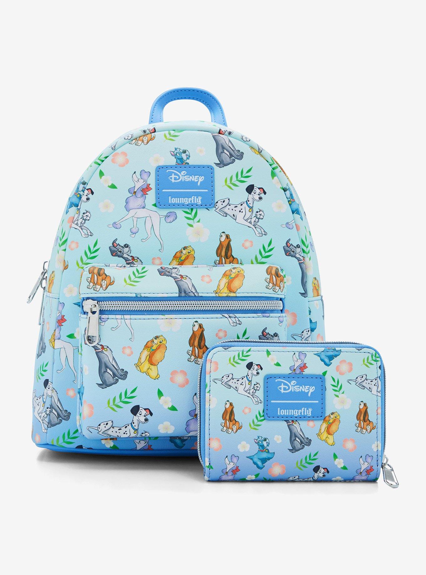 Loungefly Disney Dogs Floral Mini Backpack, , alternate