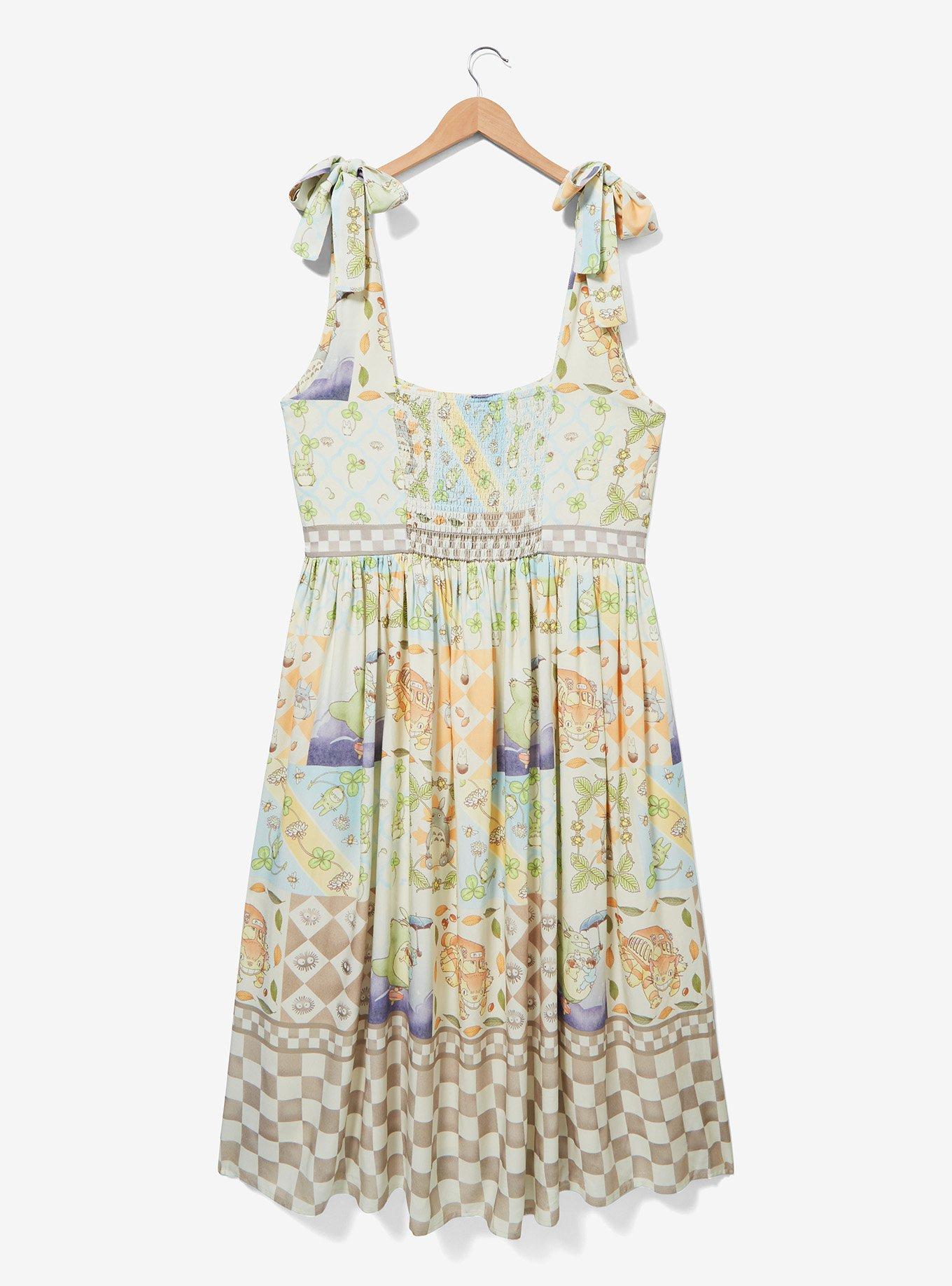 Her Universe Studio Ghibli My Neighbor Totoro Mosaic Plus Size Midi Dress - BoxLunch Exclusive, MULTI, alternate