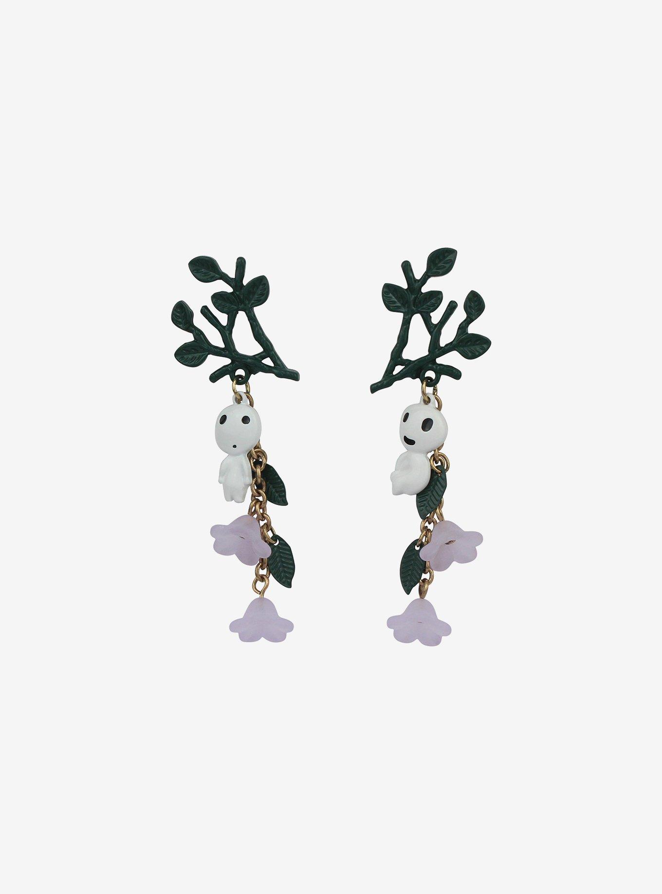 Studio Ghibli® Princess Mononoke Kodama Drop Earrings, , alternate