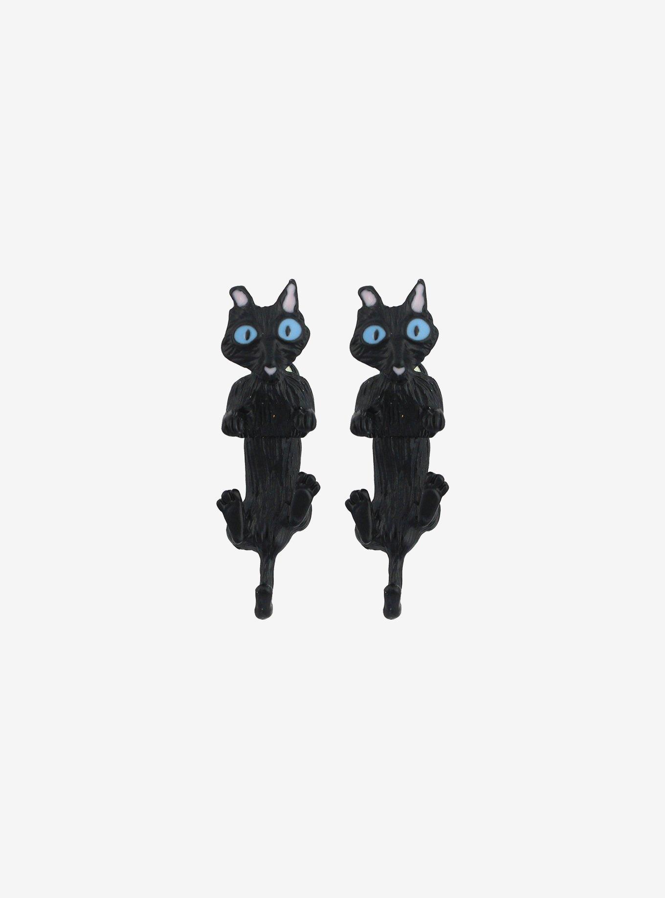 Coraline The Cat Front/Back Earrings