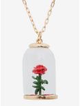 Disney Beauty And The Beast Enchanted Rose Necklace, , alternate