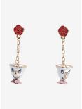 Disney Beauty And The Beast Chip Figural Earrings, , alternate